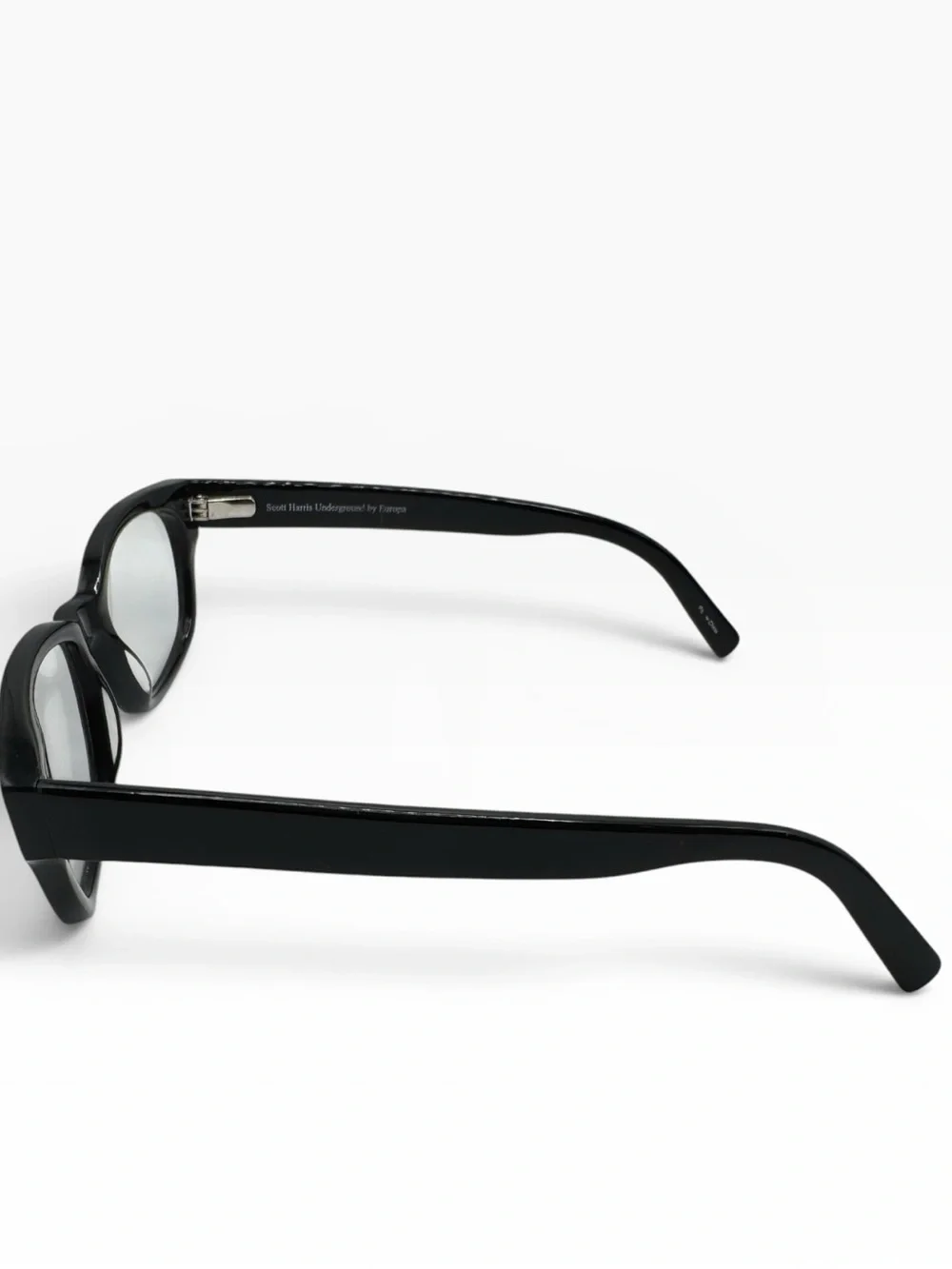 Scott Harris Underground Europa UG-06 Black Acetate Eyeglass Frames 51-18-142